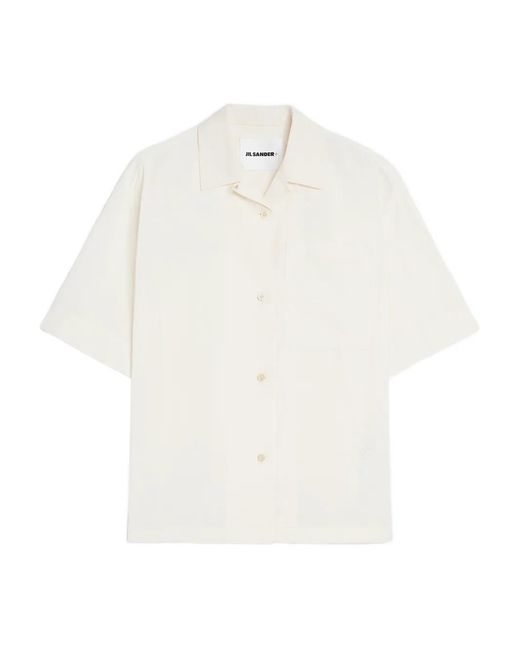 Jil Sander White Cotton Poplin Shirt