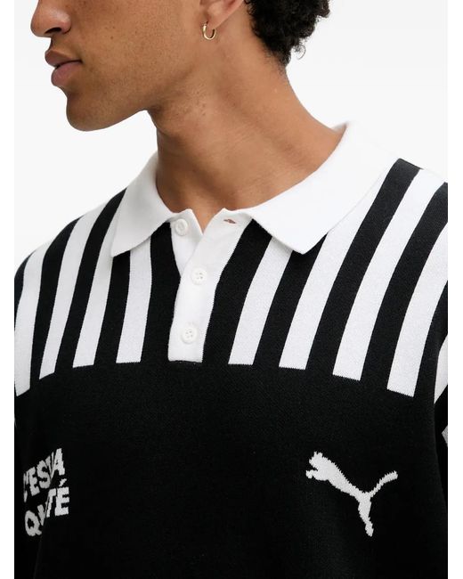 PUMA Black Neverworn Vi Polo Shirt for men