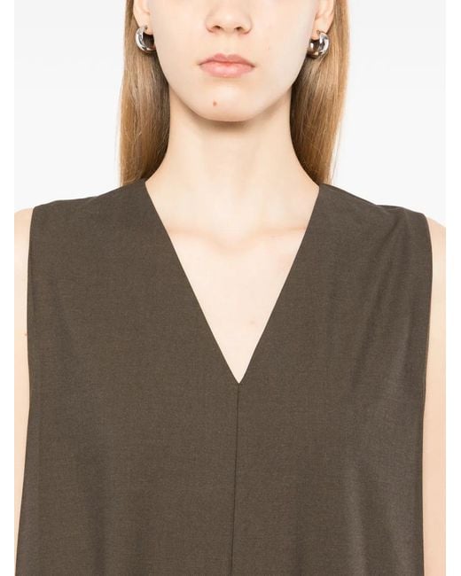JNBY Green Pleated Midi Dress
