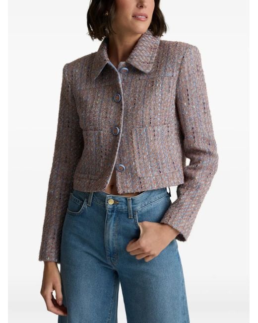Chaqueta de tweed Naomi St. John de color Pink