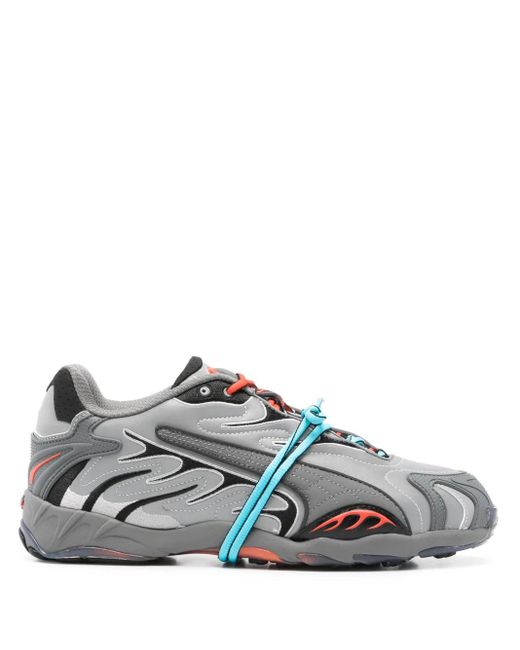 PUMA Gray X A$Ap Rocky Inhale Flame-Detail Sneakers