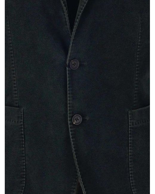 Al Duca D'aosta Black Single-Breasted Jacket for men