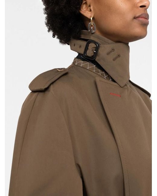 Maison Margiela Brown Cotton Trench Coat