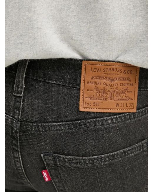 Levi's Black Jean En Coton Stretch for men