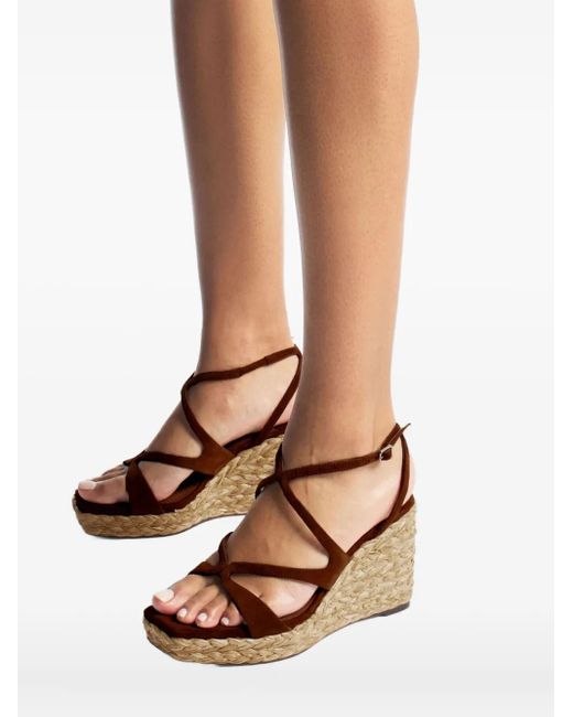 Jimmy Choo Metallic 85Mm Ayla Platform Sandals