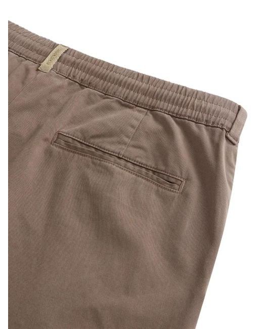 Woolrich Black Pleated Drawstring Trousers for men