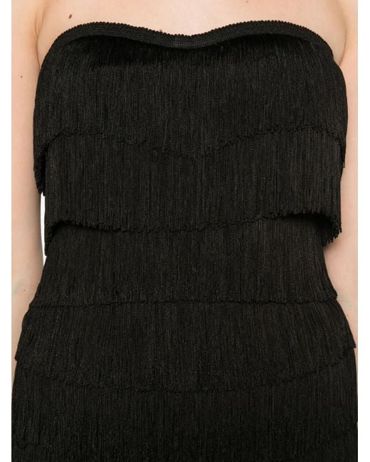 Norma Kamali Black Strapless Tank Top