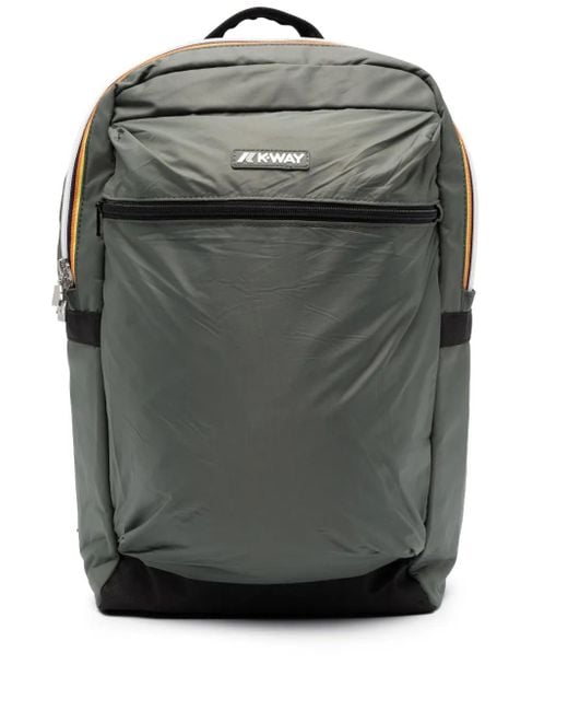 K-Way Gray Laion Zip-Fastening Backpack