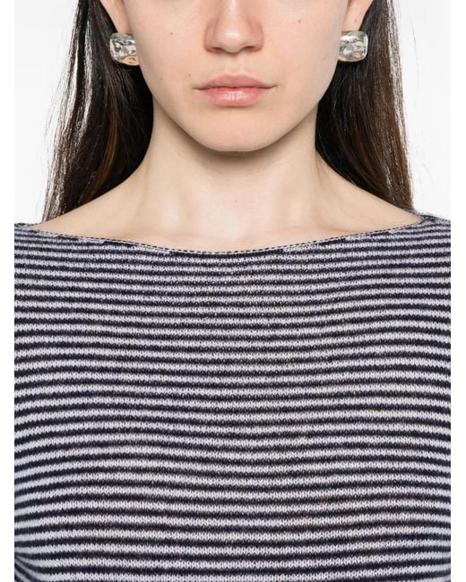 Be You Blue Striped Top