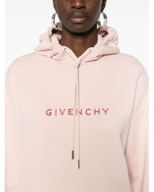 Givenchy Pink 4g-motif Cotton Hoodie
