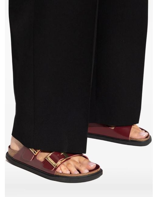 Birkenstock Brown Arizona Double-Buckle Flat Sandals