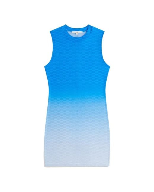 Kith Mini-Jurk Met Rumi-Monogram in het Blue