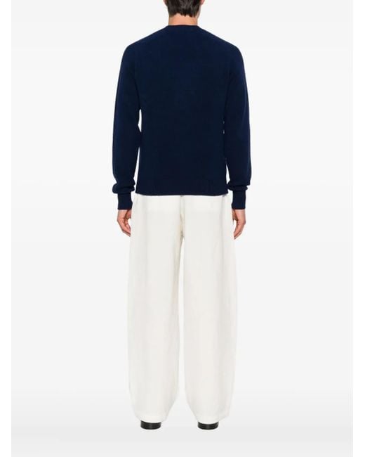 Tom Ford Blue Wool-Cashmere Sweater for men