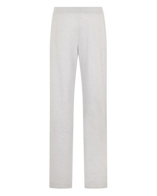 Malo White Drawstring Trousers for men