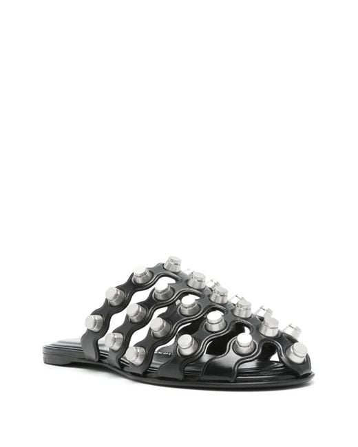 Alexander Wang Black Rexa Cage Sliders