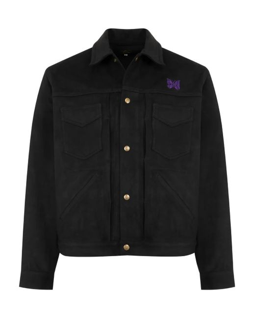 Needles Black Penny Jean Buttoned Jackets for men
