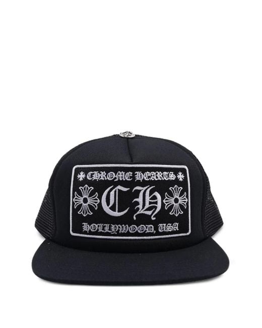 Chrome Hearts Black Hollywood Cap for men