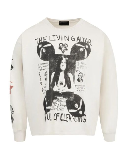 Enfants Riches Deprimes White Living Alter Long-Sleeve T-Shirt for men