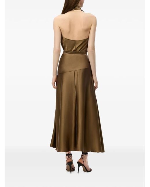 Adam Lippes Natural Thea Silk Maxi Skirt