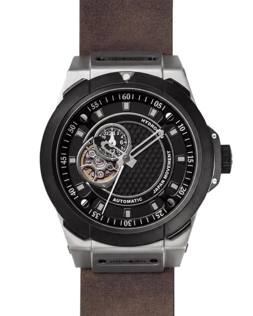 Hydrogen Black Vento Skeleton 44Mm Watch for men