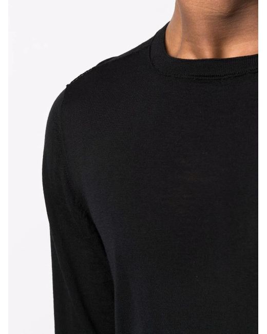Pull En Maille Fine Transit pour homme en coloris Black