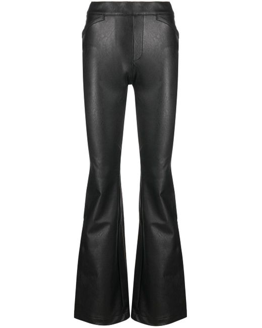 Spanx Faux Leather Flared Trousers in Black | Lyst Canada