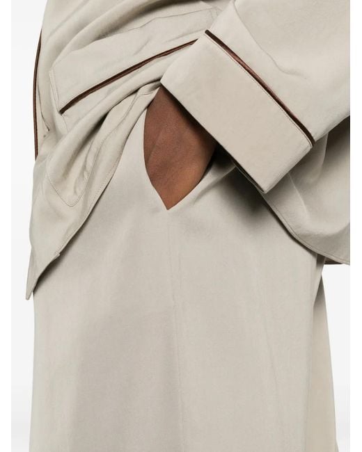 The Row White Elasticated Trousers