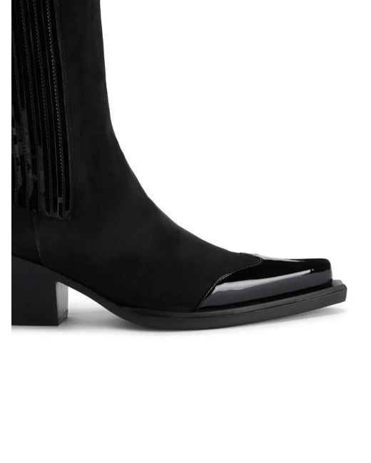 Bottines En Daim Alexandre Vauthier en coloris Black