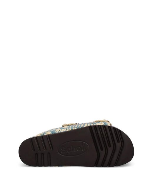 Scholl White Noelle Crocheted Sandals