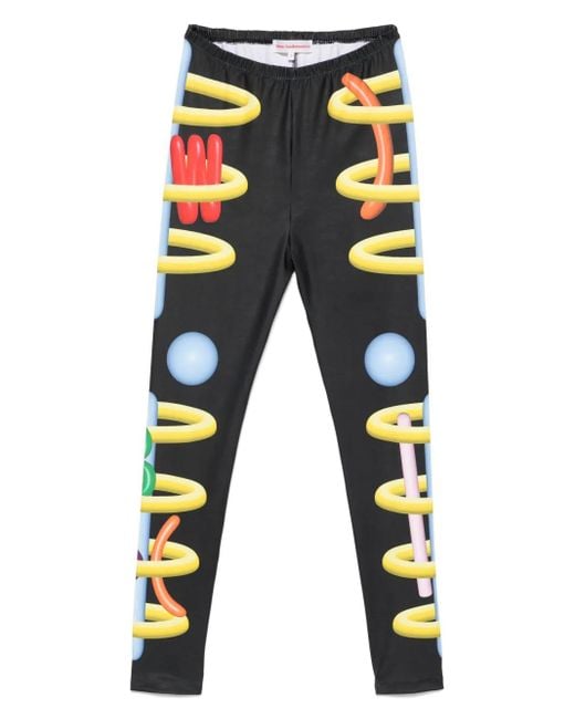 Walter Van Beirendonck Blue Void Clown Bike Leggings