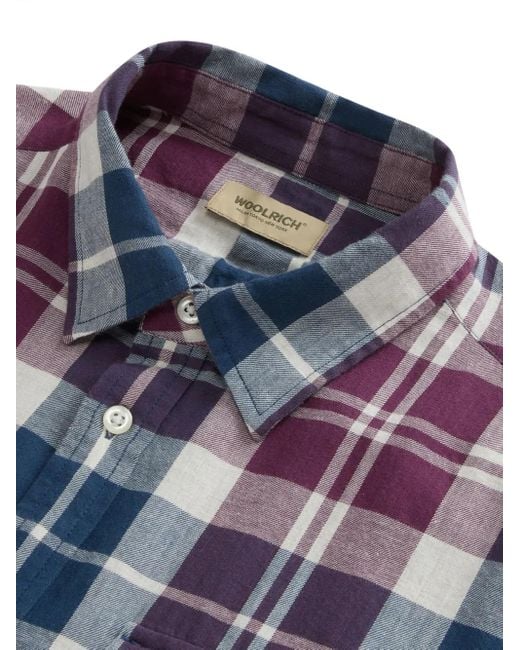 Woolrich Purple Duncan Shirt for men