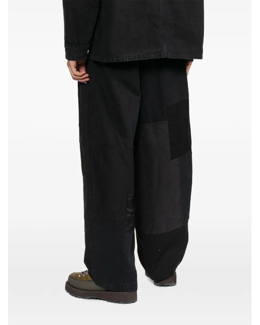 Comme des Garçons Black Patchwork Trousers for men