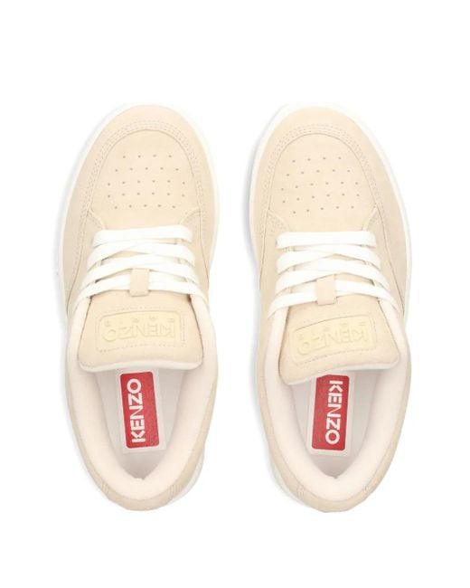 KENZO White Leather Sneakers