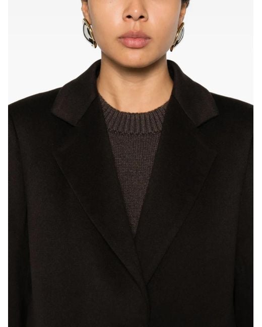 Tagliatore Black Amanda Button Pocket Coat
