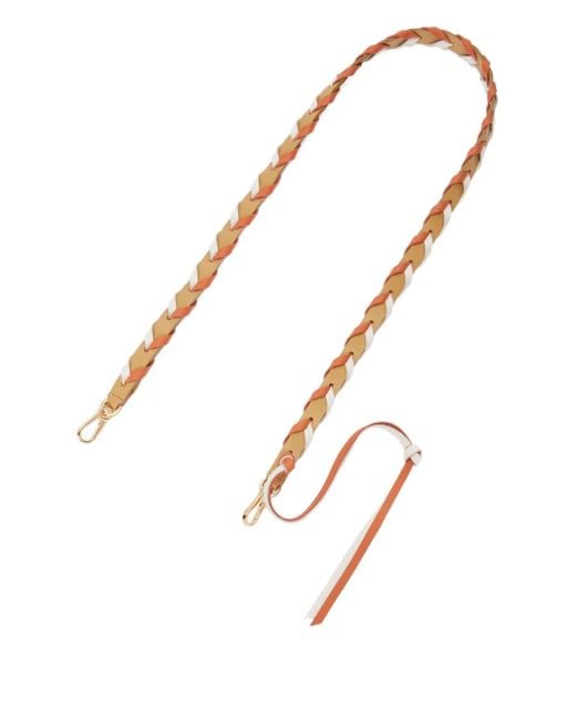 Loewe ブレイドレザーバッグストラップ Metallic