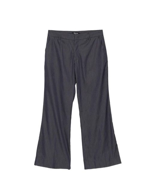 BLAKLACE Blue Pinstripe Trousers