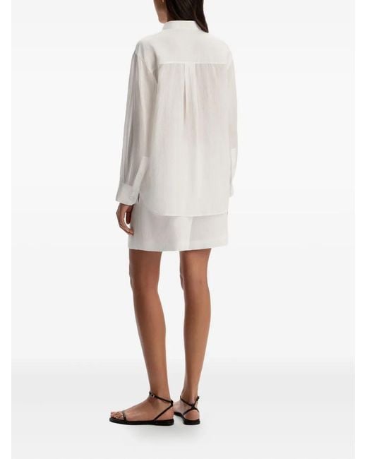 12 STOREEZ White Drawstring Shorts