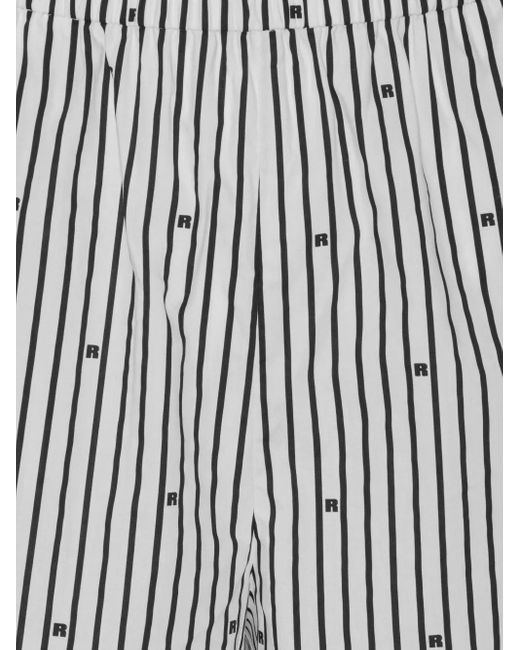 ROTATE BIRGER CHRISTENSEN White Gestreifte Shorts