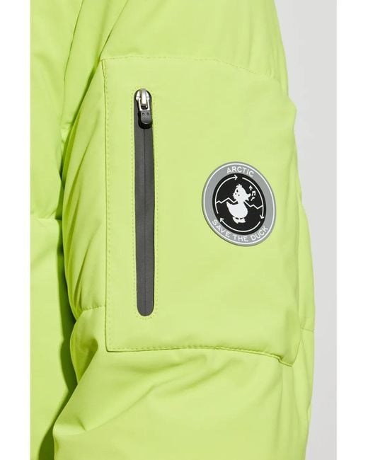 Save The Duck Green Hooded Jacket for men