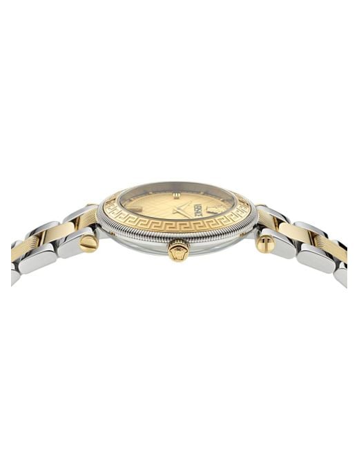 Versace Reve 35 Mm Horloge in het Metallic