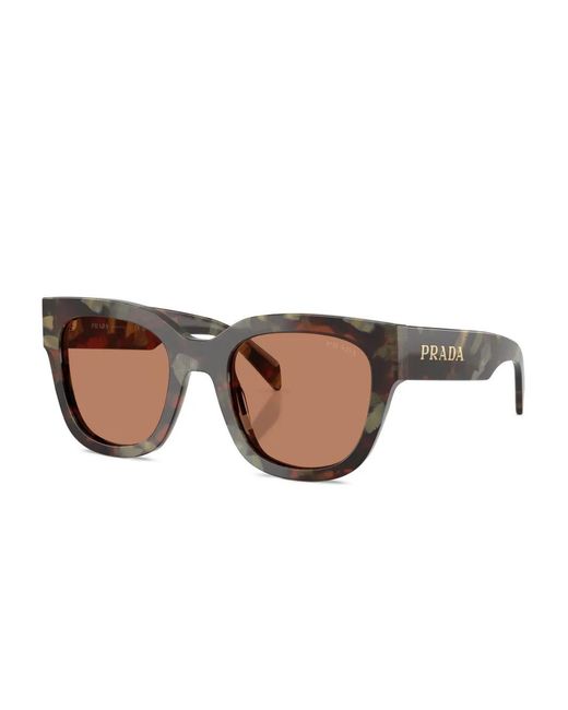 Prada Brown Cat-Eye-Frame Sunglasses