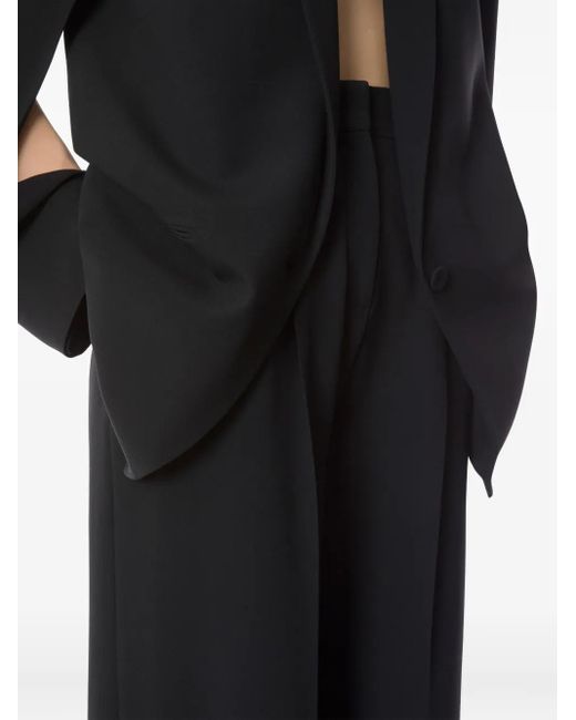 Alberta Ferretti Plooibroek in het Black