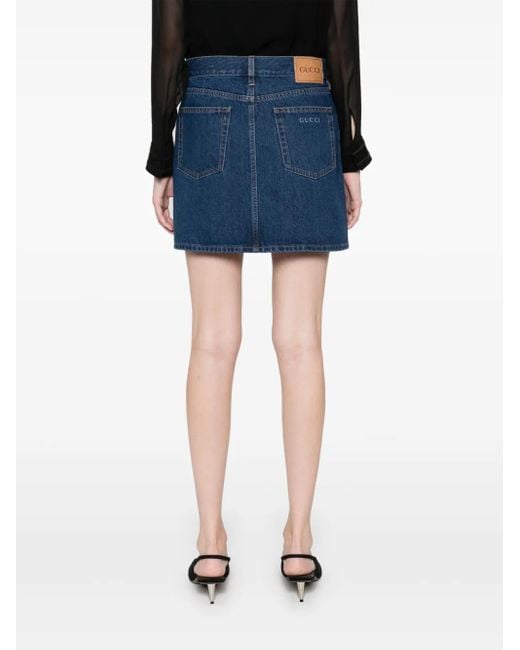 Gucci Mini-Spijkerrok in het Blue