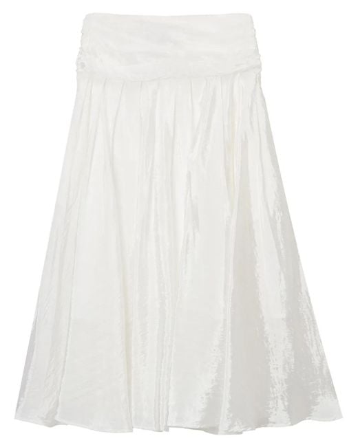 B+ AB White Midirock Mit Falten