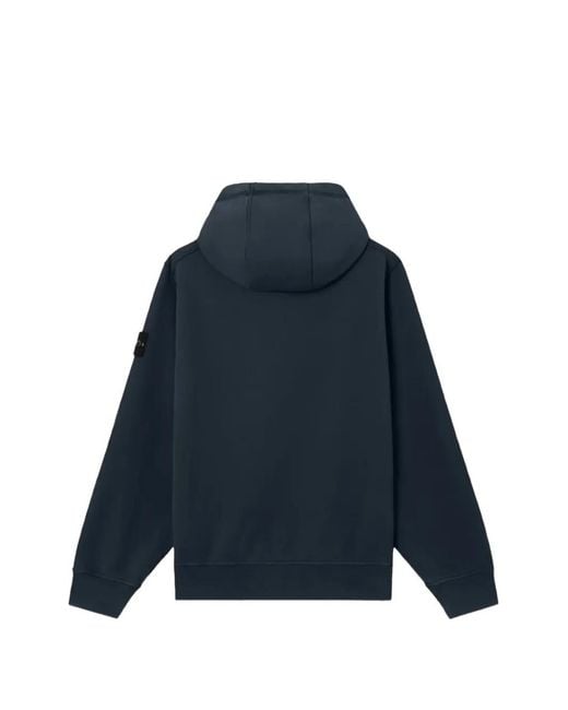 Stone Island Blue Round Neck Sweatshirt for men