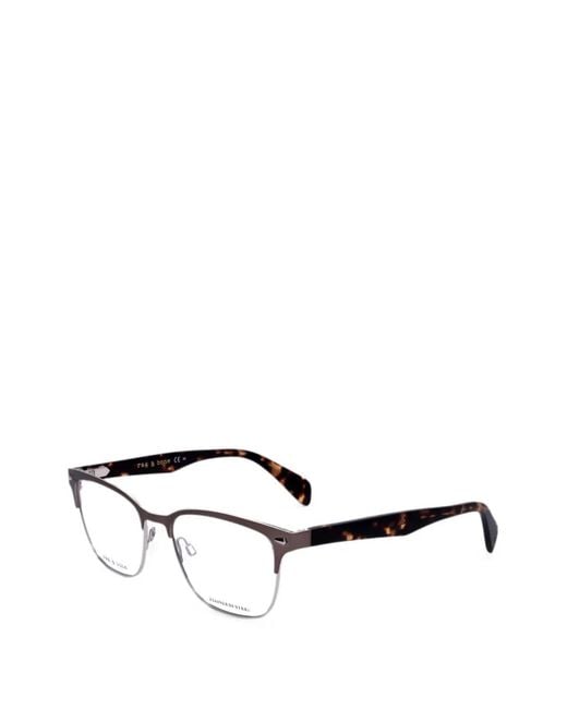 Occhiali Squadrati di Rag & Bone in White
