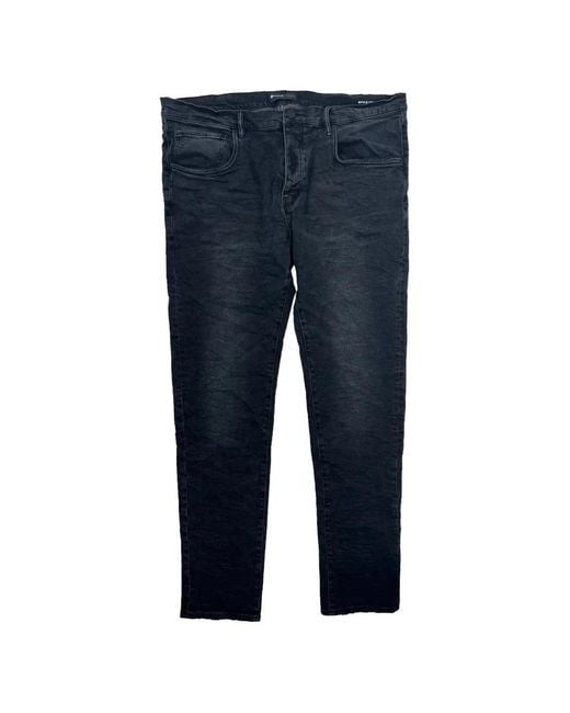 Purple Brand Blue P001 Resin-Finish Jeans for men
