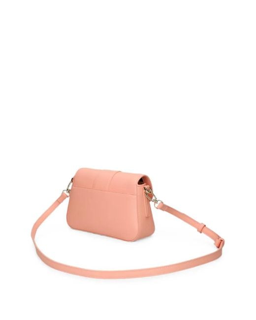 Lacoste Pink Logo-Plaque Crossobody Bag