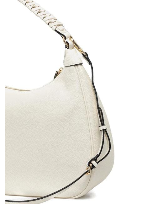 Twinset White Tote Bag Mit Flechtriemen