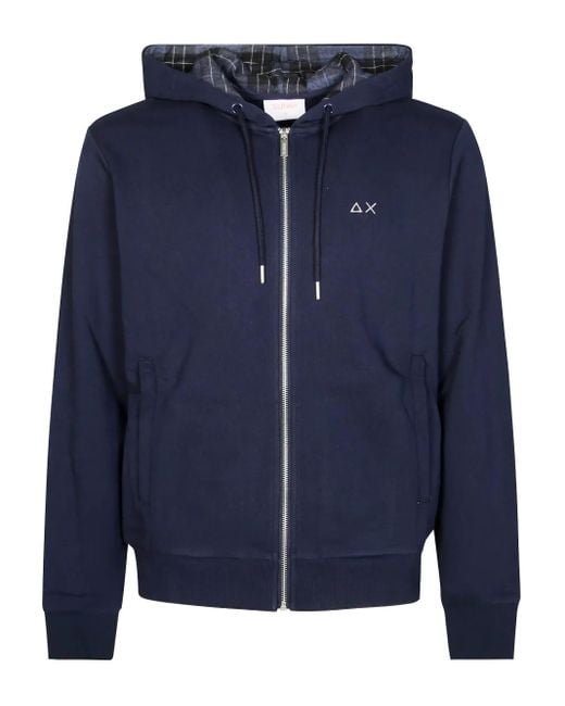 Sudadera con capucha y cremallera Sun 68 de hombre de color Blue